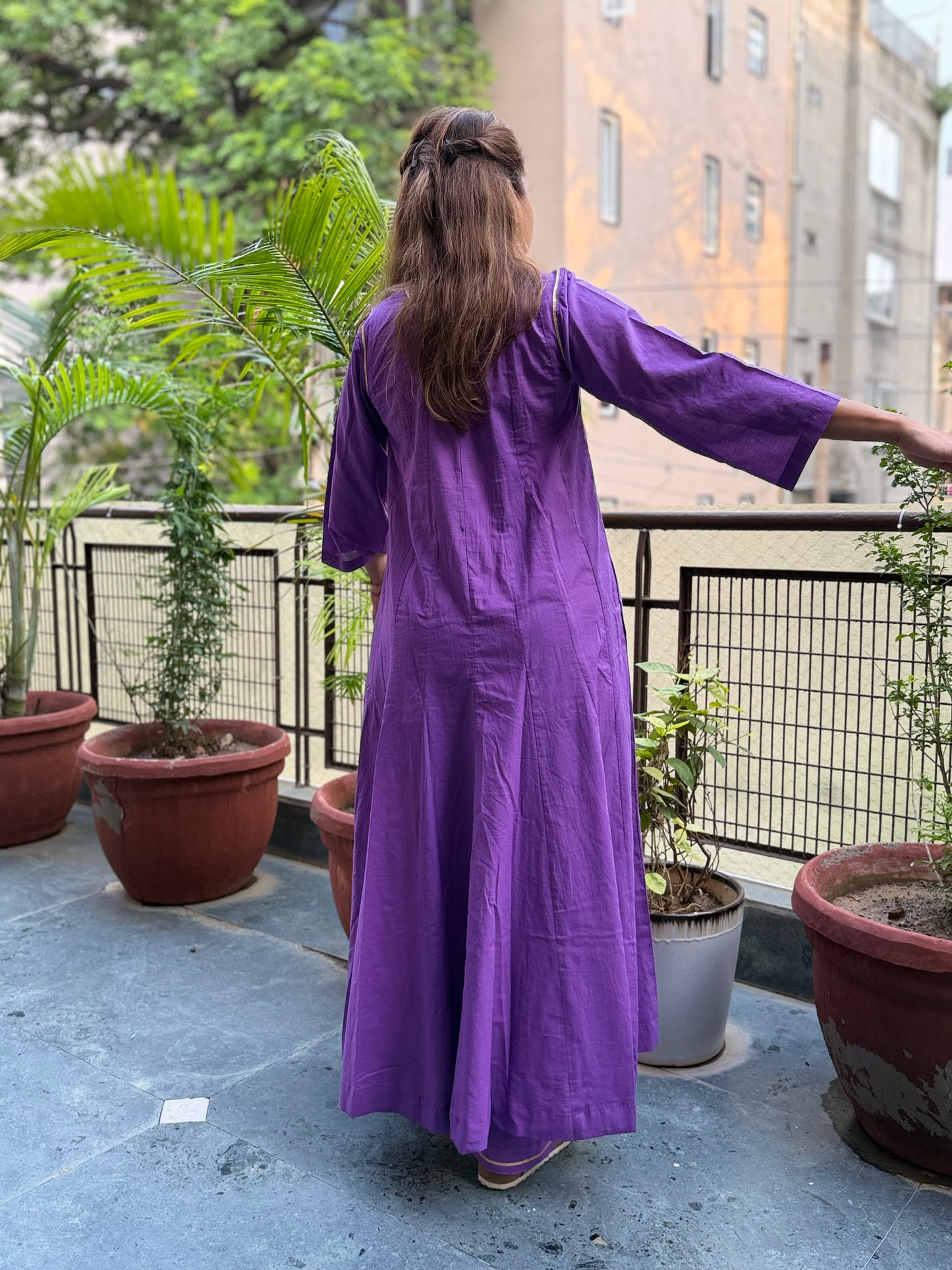 Lavender Mist - Aabha Kalidar with Dupatta