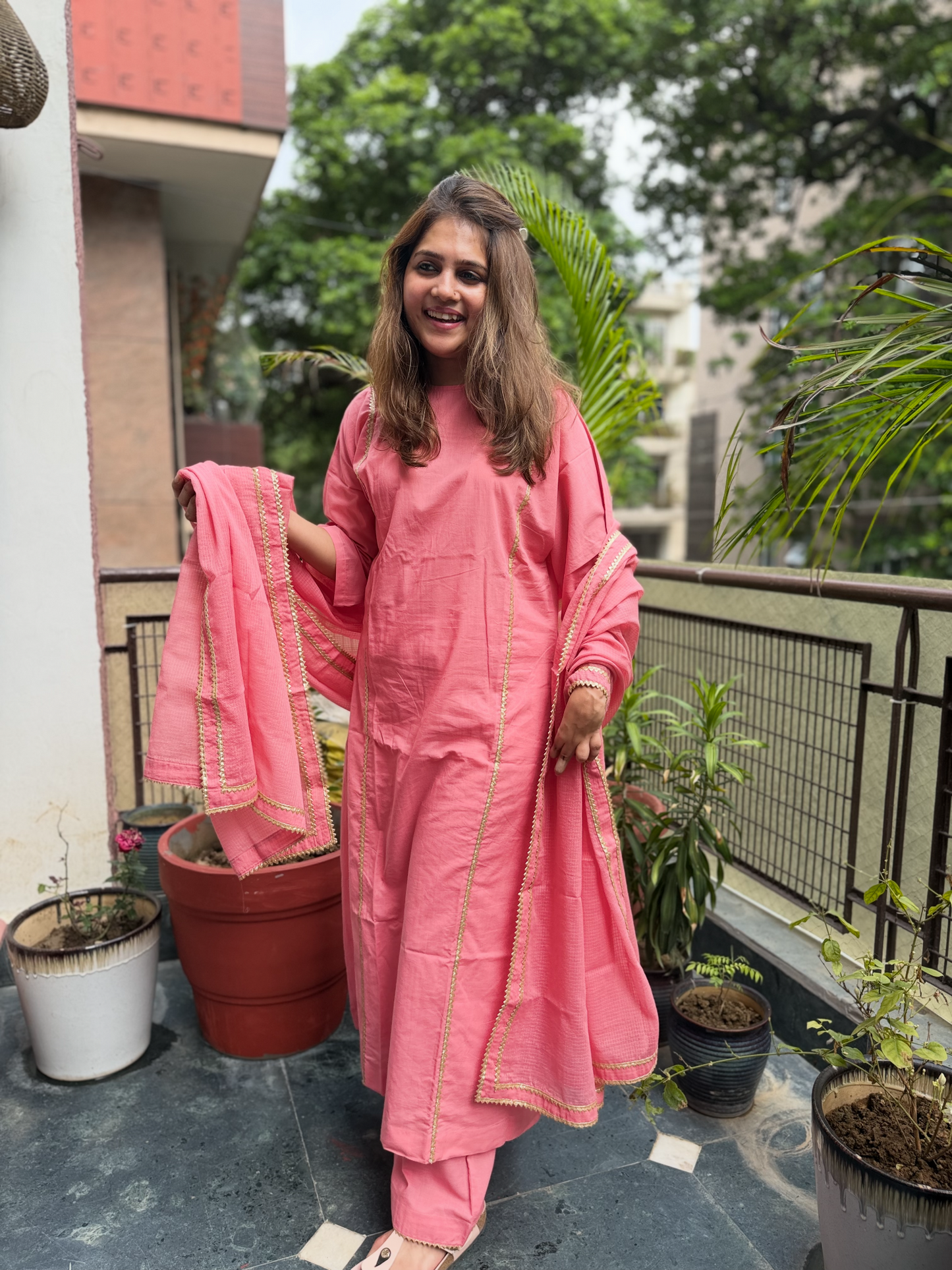 Rose Blush - Meher Set with Dupatta